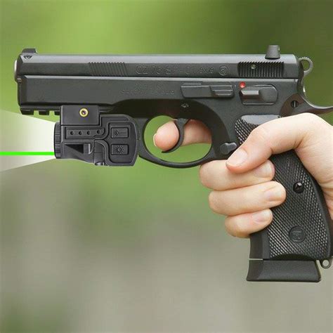 Flashlight Laser Sight Combo,Compact Green Laser and Light Combo,Tactical Picatinny Rail Mounted ...