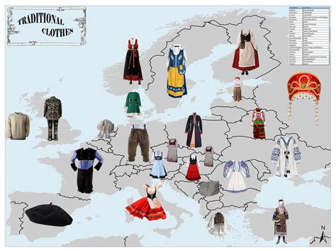Traditional Clothes by European Countries | Mappr (2022)
