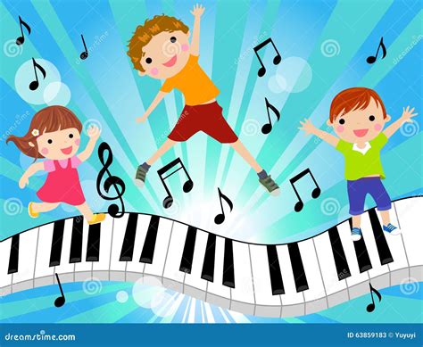 Kids And Music Stock Vector - Image: 63859183