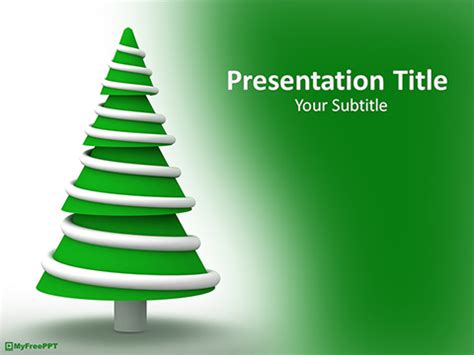 Free Antique Christmas Tree PowerPoint Template - Download Free ...