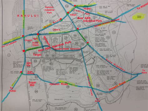 Kahului Highway Changes: Map | Maui Tomorrow Foundation