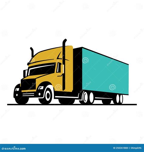 Delivery Truck Logo Design Template Vector Illustration Stock Vector - Illustration of white ...