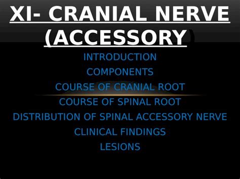 (PPTX) Xi cranial nerve - DOKUMEN.TIPS