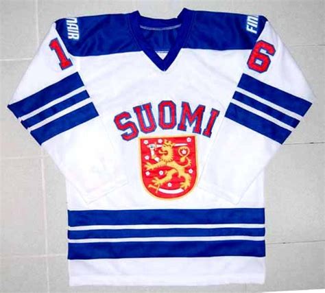 Ville Peltonen Team Finland Hockey Jersey All by RhineRiver101