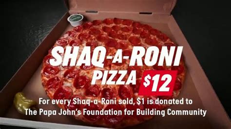 Papa John's Shaq-A-Roni Pizza TV Spot, 'Extra' - iSpot.tv