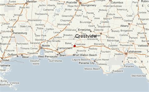 Map Of Crestview Florida | Maps Of Florida