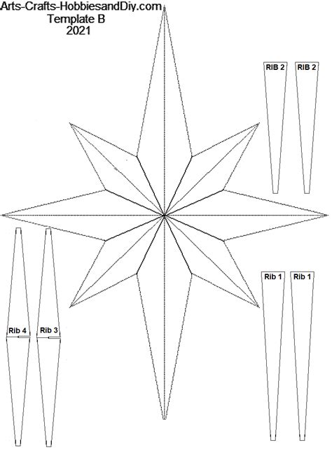 Template Star Of Bethlehem