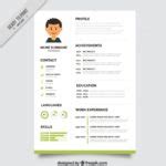 Resume Templates Free Download (1) - TEMPLATES EXAMPLE | TEMPLATES EXAMPLE