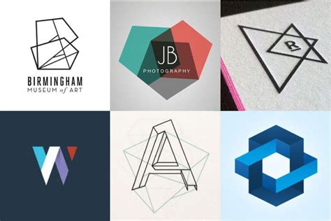 geometric shapes logos | Logo | Pinterest | Modern logo, Logo design and Graphics