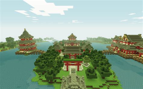 Chinese Temple of Jìng hú [Timelapse] Minecraft Project