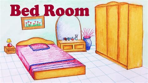 How To Draw A Bedroom