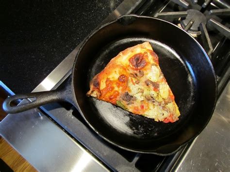 Reheat leftover pizza in a nonstick skillet on top of the stove, on med ...