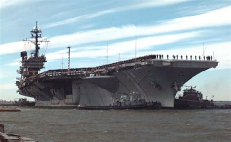 USS America (CV 66) finishes last deployment.