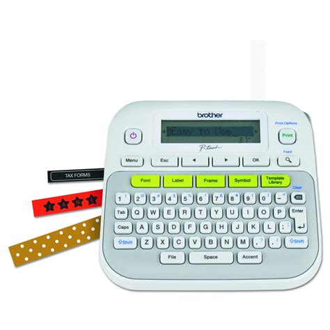 Brother P-Touch, PTD210, Easy-to-Use Label Maker, One-Touch Keys, Multiple Font Styles, 27 User ...