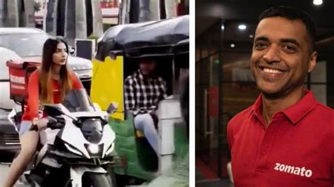 Zomato CEO clarifies on model with company shirt riding without helmet ...