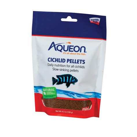 Aqueon Mini Pellet Cichlid Food, 4.5 oz. from Petco