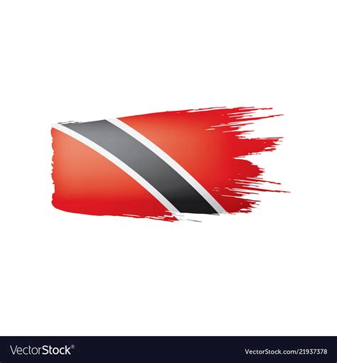 Trinidad and tobago flag Royalty Free Vector Image