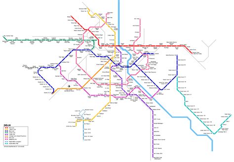 Delhi Metro Map Phase 3 - Map of world