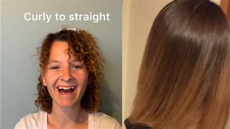 Reverse perm (how to permanently straighten) - YouTube