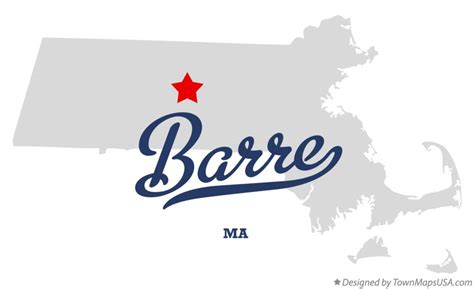 Map of Barre, MA, Massachusetts