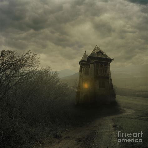 Dark haunted house. Halloween night. Photograph by Jelena Jovanovic - Fine Art America