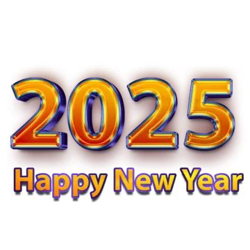 2025 Golden Happy New Year, 2025, New Year, Golden PNG Transparent ...