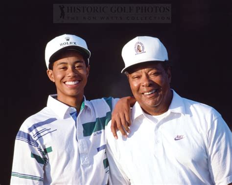 Young Tiger Woods & his Dad Earl Woods - Historic Golf Photos