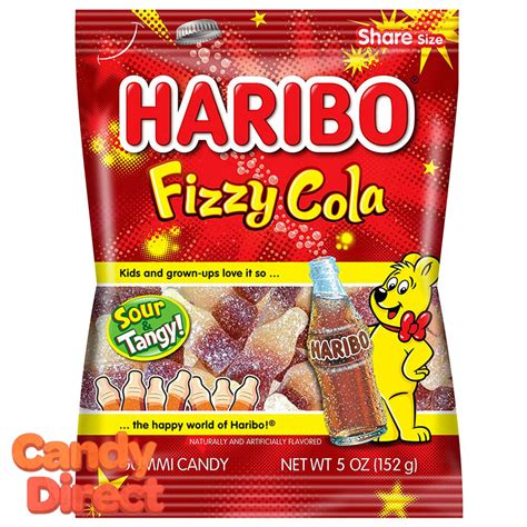 Fizzy Cola Bottles Haribo Gummi Candy 5oz Bag - 12ct – CandyDirect.com