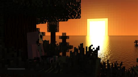 Minecraft Sunset Wallpapers - Top Free Minecraft Sunset Backgrounds ...