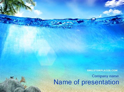 Beautiful Sea PowerPoint Template 1