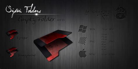 Red Empty Folder Icon by Drawder on DeviantArt