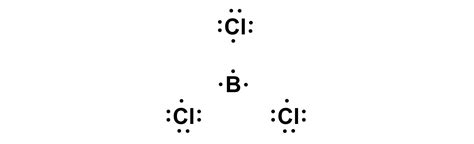 Draw the Lewis dot structure for boron trichloride, BCl$_3$. | Quizlet