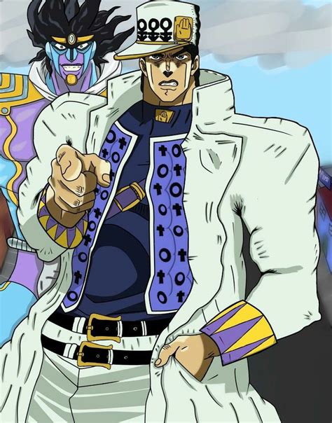 Jotaro and Star Platinum | Рисунки, Рисунки фигур, Искусство