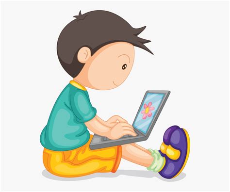 Boy With Laptop Clipart , Free Transparent Clipart - ClipartKey