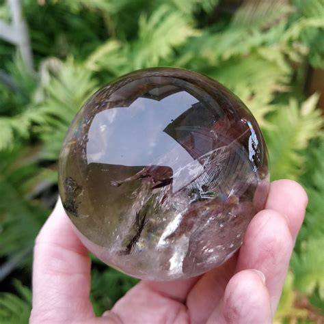 Smoky Quartz Sphere - 68mm (Brazil) - Stand Sold Separately - Crystals of Atlantis