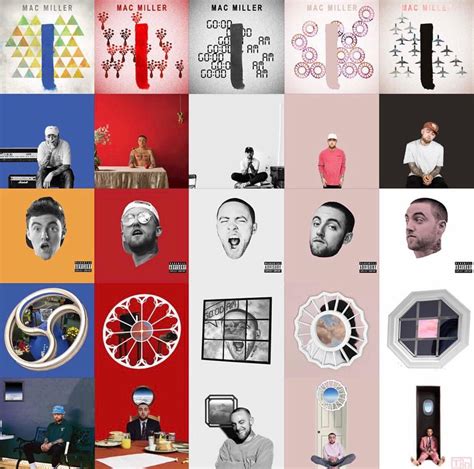 Every Mac Miller album cover in style of the different Mac Miller covers : r/MacMiller