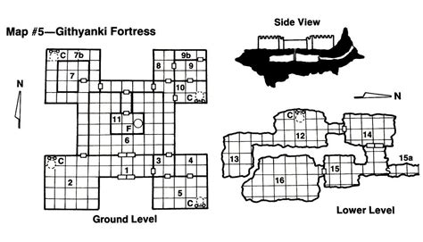 A githyanki fortress on a floating rock in the Astral plane (Cartography by Diesel LaForce, from ...