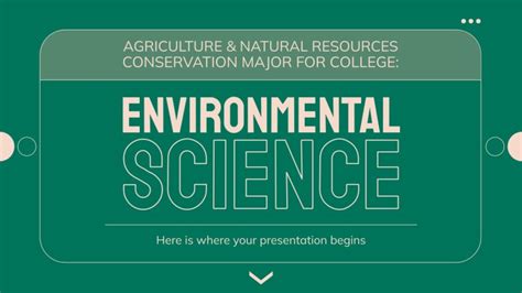 Major for College: Environmental Science | Google Slides & PPT