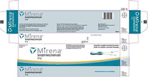 Mirena: Package Insert / Prescribing Information - Drugs.com