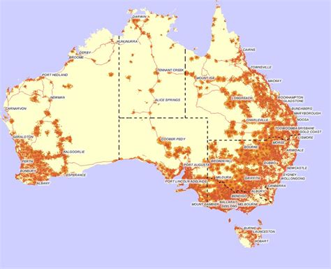 Telstra NextG coverage map | This is what "98% of the popula… | Flickr