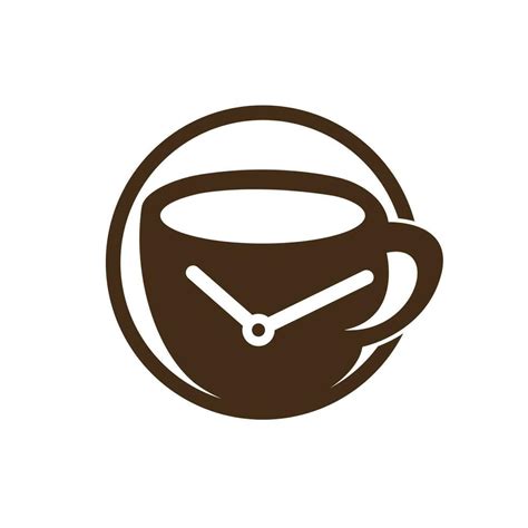 Coffee time vector logo design. Coffee cup time clock concept design. 10949266 Vector Art at ...