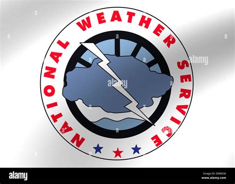 National Weather Service logo symbol icon flag Stock Photo - Alamy