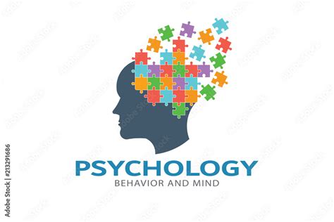 Psychology Brain puzzle imagination Logo Vector Illustration Stock ...