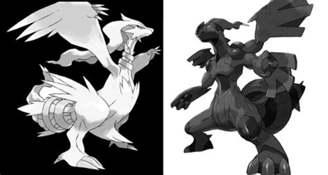 Legendary Pokemon Characters Black And White