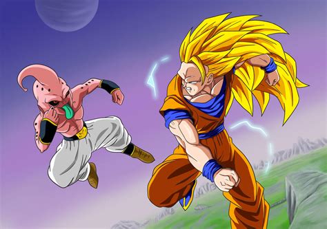 Goku vs Buu by Ghensling on DeviantArt