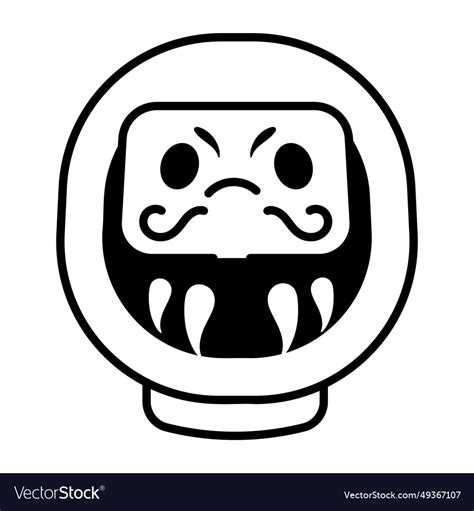 Daruma doll Royalty Free Vector Image - VectorStock