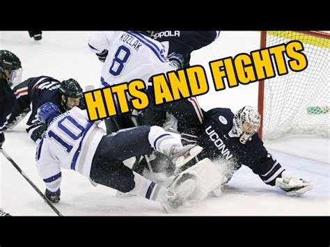 BRUTAL Hockey Hits and Fights *108 Hits in 4 Minutes* - YouTube