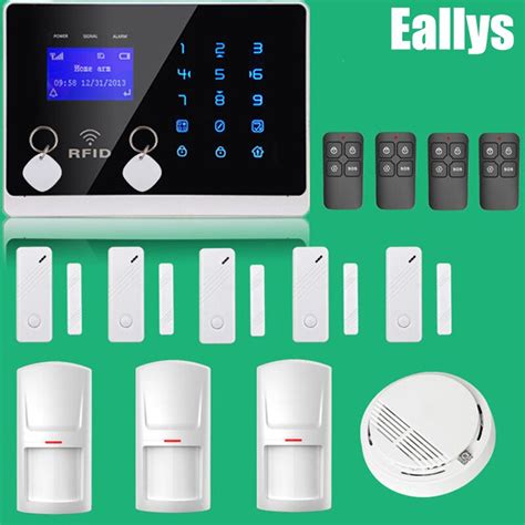 PERFECT Wireless GSM Home Security Alarm System +3PIR Sensors +5Door Sensors+1Smoke Sensor-in ...