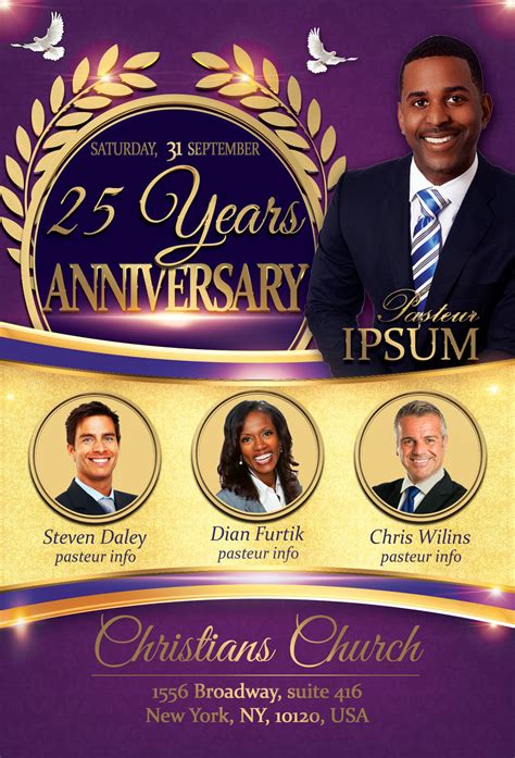 Church Anniversary Flyer By artolus | TheHungryJPEG