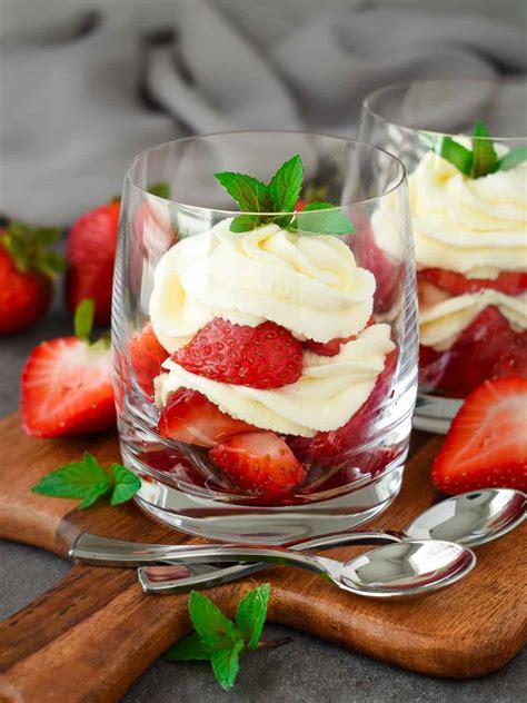 Strawberries and Cream Dessert - Olga in the Kitchen